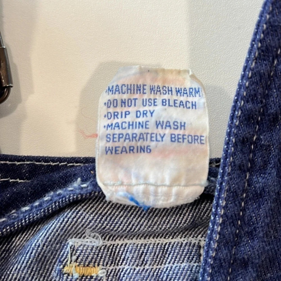 Denim Duds - 2T, denim overall romper, vintage - Picture 6 of 7